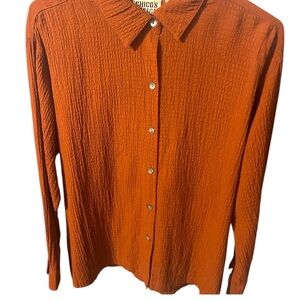 Men's Brown Textured Shirt